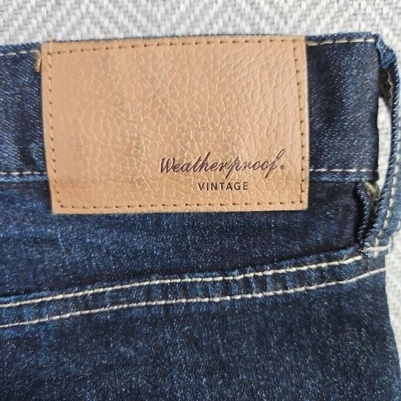 Weatherproof Men's Jeans Vintage 48x30 Dark Wash Comfort Relaxed Cotton Spandex - Picture 6 of 16
